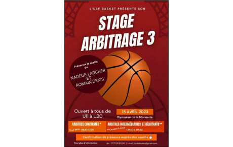 News de l'Ecole d'Arbitrage !