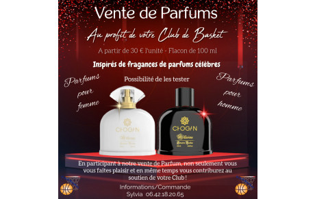 Le Club vous propose une vente de parfums !